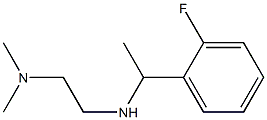 N'-[1-(2-fluorophenyl)ethyl]-N,N-dimethylethane-1,2-diamine Struktur