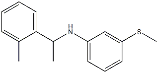 N-[1-(2-methylphenyl)ethyl]-3-(methylsulfanyl)aniline Struktur