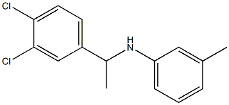 N-[1-(3,4-dichlorophenyl)ethyl]-3-methylaniline Struktur