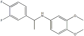 N-[1-(3,4-difluorophenyl)ethyl]-3,4-dimethoxyaniline Struktur