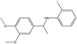 N-[1-(3,4-dimethoxyphenyl)ethyl]-2-iodoaniline Struktur