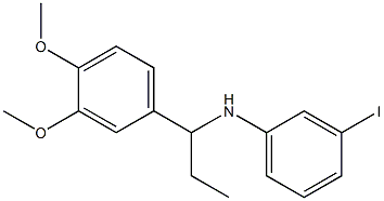 N-[1-(3,4-dimethoxyphenyl)propyl]-3-iodoaniline Struktur