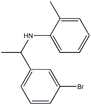 N-[1-(3-bromophenyl)ethyl]-2-methylaniline Struktur