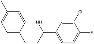 N-[1-(3-chloro-4-fluorophenyl)ethyl]-2,5-dimethylaniline Struktur