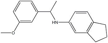 N-[1-(3-methoxyphenyl)ethyl]-2,3-dihydro-1H-inden-5-amine Struktur