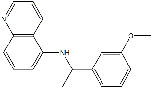 N-[1-(3-methoxyphenyl)ethyl]quinolin-5-amine Struktur