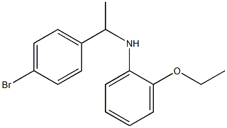 N-[1-(4-bromophenyl)ethyl]-2-ethoxyaniline Struktur