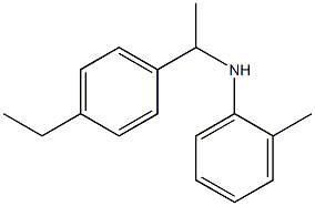 N-[1-(4-ethylphenyl)ethyl]-2-methylaniline Struktur