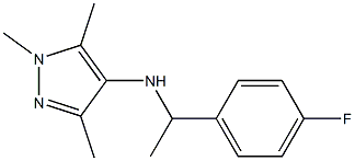 N-[1-(4-fluorophenyl)ethyl]-1,3,5-trimethyl-1H-pyrazol-4-amine Struktur