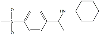 N-[1-(4-methanesulfonylphenyl)ethyl]-4-methylcyclohexan-1-amine Struktur