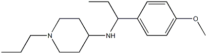 N-[1-(4-methoxyphenyl)propyl]-1-propylpiperidin-4-amine Struktur