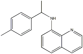 N-[1-(4-methylphenyl)ethyl]quinolin-8-amine Struktur