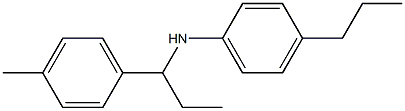 N-[1-(4-methylphenyl)propyl]-4-propylaniline Struktur