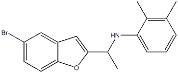 N-[1-(5-bromo-1-benzofuran-2-yl)ethyl]-2,3-dimethylaniline Struktur