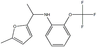 N-[1-(5-methylfuran-2-yl)ethyl]-2-(trifluoromethoxy)aniline Struktur