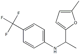 N-[1-(5-methylfuran-2-yl)ethyl]-4-(trifluoromethyl)aniline Struktur