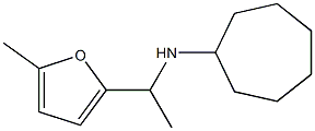 N-[1-(5-methylfuran-2-yl)ethyl]cycloheptanamine Struktur