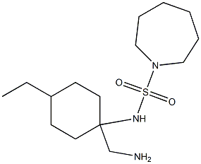 N-[1-(aminomethyl)-4-ethylcyclohexyl]azepane-1-sulfonamide Struktur