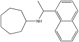 N-[1-(naphthalen-1-yl)ethyl]cycloheptanamine Struktur