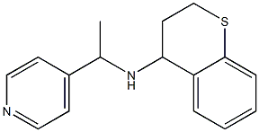 N-[1-(pyridin-4-yl)ethyl]-3,4-dihydro-2H-1-benzothiopyran-4-amine Struktur