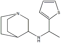 N-[1-(thiophen-2-yl)ethyl]-1-azabicyclo[2.2.2]octan-3-amine Struktur