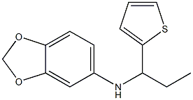 N-[1-(thiophen-2-yl)propyl]-2H-1,3-benzodioxol-5-amine Struktur