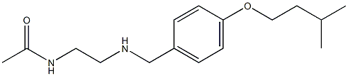 N-[2-({[4-(3-methylbutoxy)phenyl]methyl}amino)ethyl]acetamide Struktur