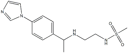 N-[2-({1-[4-(1H-imidazol-1-yl)phenyl]ethyl}amino)ethyl]methanesulfonamide Struktur