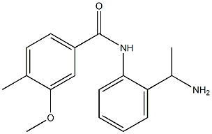 N-[2-(1-aminoethyl)phenyl]-3-methoxy-4-methylbenzamide Struktur