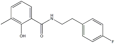 N-[2-(4-fluorophenyl)ethyl]-2-hydroxy-3-methylbenzamide Struktur