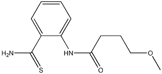 N-[2-(aminocarbonothioyl)phenyl]-4-methoxybutanamide Struktur