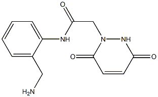 N-[2-(aminomethyl)phenyl]-2-(3,6-dioxo-3,6-dihydropyridazin-1(2H)-yl)acetamide Struktur