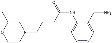 N-[2-(aminomethyl)phenyl]-4-(2-methylmorpholin-4-yl)butanamide Struktur