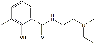 N-[2-(diethylamino)ethyl]-2-hydroxy-3-methylbenzamide Struktur