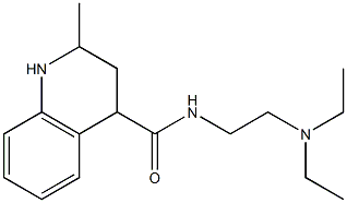 N-[2-(diethylamino)ethyl]-2-methyl-1,2,3,4-tetrahydroquinoline-4-carboxamide Struktur