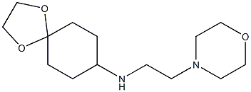 N-[2-(morpholin-4-yl)ethyl]-1,4-dioxaspiro[4.5]decan-8-amine Struktur