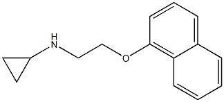 N-[2-(naphthalen-1-yloxy)ethyl]cyclopropanamine Struktur