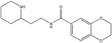 N-[2-(piperidin-2-yl)ethyl]-2,3-dihydro-1,4-benzodioxine-6-carboxamide Struktur