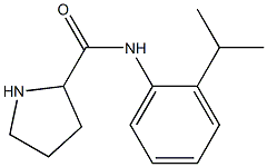 N-[2-(propan-2-yl)phenyl]pyrrolidine-2-carboxamide Struktur