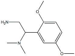 N-[2-amino-1-(2,5-dimethoxyphenyl)ethyl]-N,N-dimethylamine Struktur