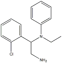 N-[2-amino-1-(2-chlorophenyl)ethyl]-N-ethylaniline Struktur