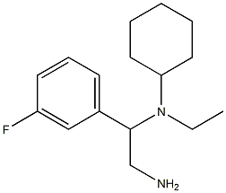 N-[2-amino-1-(3-fluorophenyl)ethyl]-N-ethylcyclohexanamine Struktur