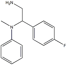 N-[2-amino-1-(4-fluorophenyl)ethyl]-N-methyl-N-phenylamine Struktur