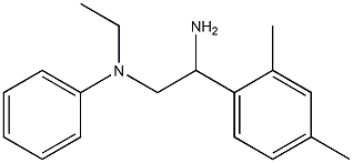 N-[2-amino-2-(2,4-dimethylphenyl)ethyl]-N-ethylaniline Struktur