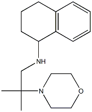 N-[2-methyl-2-(morpholin-4-yl)propyl]-1,2,3,4-tetrahydronaphthalen-1-amine Struktur