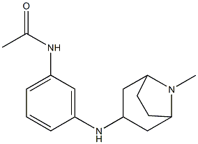 N-[3-({8-methyl-8-azabicyclo[3.2.1]octan-3-yl}amino)phenyl]acetamide Struktur