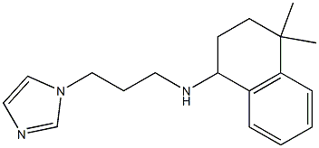 N-[3-(1H-imidazol-1-yl)propyl]-4,4-dimethyl-1,2,3,4-tetrahydronaphthalen-1-amine Struktur