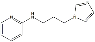 N-[3-(1H-imidazol-1-yl)propyl]pyridin-2-amine Struktur