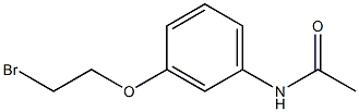 N-[3-(2-bromoethoxy)phenyl]acetamide Struktur