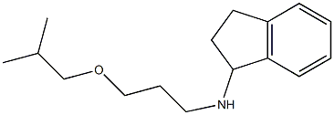 N-[3-(2-methylpropoxy)propyl]-2,3-dihydro-1H-inden-1-amine Struktur